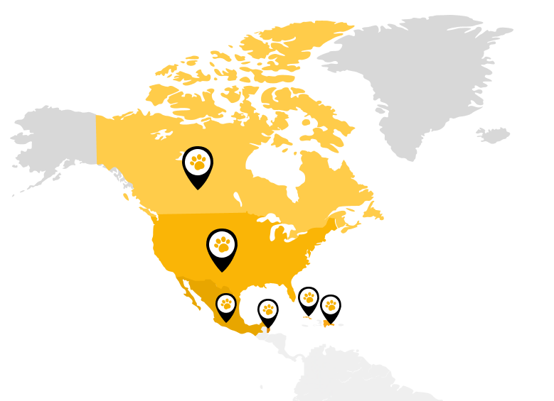 Mapa de ubicaciones de Atomic frenchiez